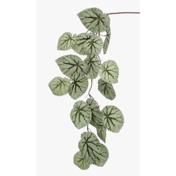 Ramo di begonia rex finta MEIRA, verde-grigio, 110cm
