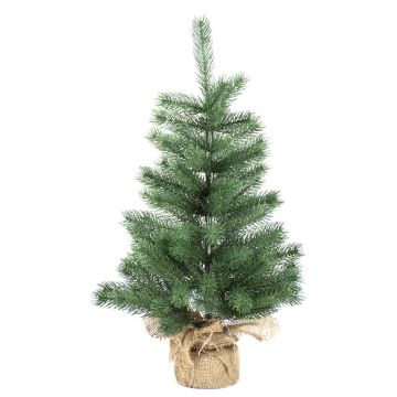 Albero di Natale in plastica RIJEKA, sacco di iuta, 60 cm, Ø 40 cm Albero di Natale in plastica RIJEKA, sacco di iuta, 60 cm, Ø 40 cm
