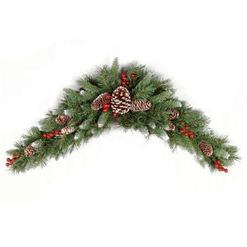 Arco decorativo di abete MARLIES, crossdoor, difficilmente infiammabile, innevato, 90 cm Arco decorativo di abete MARLIES, crossdoor, difficilmente infiammabile, innevato, 90 cm