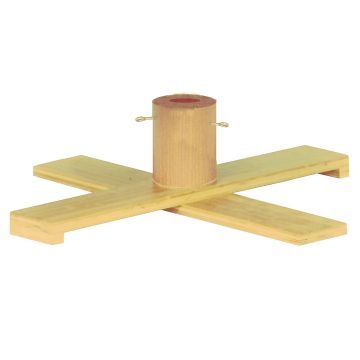 Supporto per albero di Natale in legno JORDI per alberi sintetici, marrone chiaro, 17 cm, Ø 53 cm Supporto per albero di Natale in legno JORDI per alberi sintetici, marrone chiaro, 17 cm, Ø 53 cm