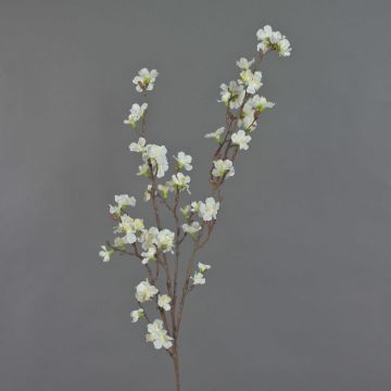 Fiori artificiali: ramo di ciliegio in fiore ARIELLE con fiori, bianco, 100 cm, Ø 1,5-3,5 cm Fiori artificiali: ramo di ciliegio in fiore ARIELLE con fiori, bianco, 100 cm, Ø 1,5-3,5 cm