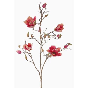 Magnolia artificiale LORA, rosa-fucsia, 110 cm, Ø 10-12 cm