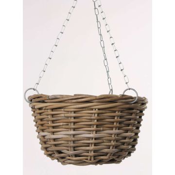 Vaso sospeso in vimini NICOLINA, beige, 18cm, Ø30cm Vaso sospeso in vimini NICOLINA, beige, 18cm, Ø30cm