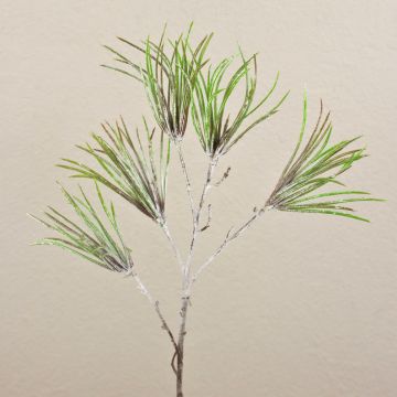 Ramo di pino artificiale PEER, ghiacciato, verde-grigio, 80 cm
