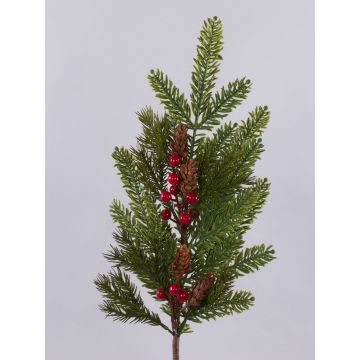 Ramo artificiale VARDALIA, abete, bacche, pigne, rosso-verde, 75 cm Ramo artificiale VARDALIA, abete, bacche, pigne, rosso-verde, 75 cm