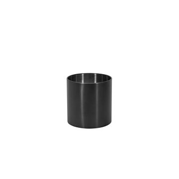 Vaso da esterno ALVARO in acciaio inossidabile con rotelle, antracite, 36,5 cm, Ø 35 cm Vaso da esterno ALVARO in acciaio inossidabile con rotelle, antracite, 36,5 cm, Ø 35 cm