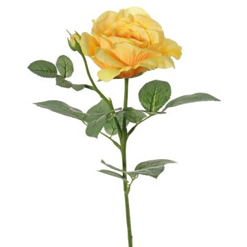 Fiore decorativo rosa WAIOLA, giallo, 65 cm, Ø 11 cm