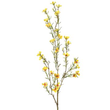 Fiore di cera sintetico NIANG, giallo, 80cm, Ø1,5-2,5cm