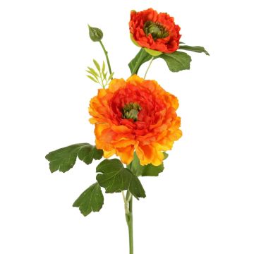 Ranuncolo artificiale SAGARA, arancione-verde, 45 cm, Ø 5-9 cm Ranuncolo artificiale SAGARA, arancione-verde, 45 cm, Ø 5-9 cm