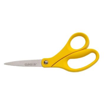 Forbici da fiorista OASIS® per fiori recisi in acciaio inossidabile, giallo, 19 cm Forbici da fiorista OASIS® per fiori recisi in acciaio inossidabile, giallo, 19 cm