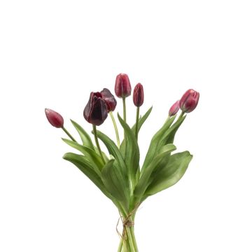 Mazzo di tulipani artificiali misti LONA, rosso-bordeaux, 40 cm Mazzo di tulipani artificiali misti LONA, rosso-bordeaux, 40 cm