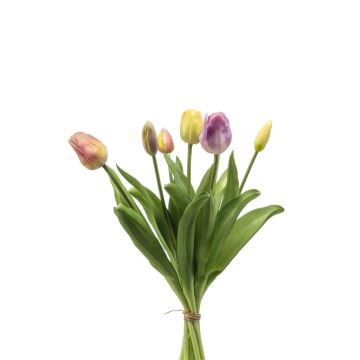 Mazzo di tulipani artificiali Mix LONA, giallo-rosa-lilla, 40 cm Mazzo di tulipani artificiali Mix LONA, giallo-rosa-lilla, 40 cm