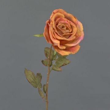 Rosa artificiale NAJMA, effetto secco, arancione-rosa, 65 cm, Ø 10 cm Rosa artificiale NAJMA, effetto secco, arancione-rosa, 65 cm, Ø 10 cm