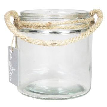 Vaso per candele KIAH con manico, 12cm, Ø11cm