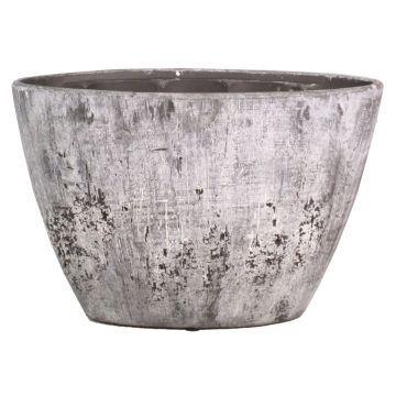 Vaso ovale per orchidee in ceramica ADELPHOS, effetto pietra, grigio scuro-bianco, 32x14,5x22,5cm Vaso ovale per orchidee in ceramica ADELPHOS, effetto pietra, grigio scuro-bianco, 32x14,5x22,5cm