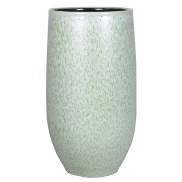 Vaso ELIEL in ceramica, maculato, verde menta-bianco, 35cm, Ø18cm