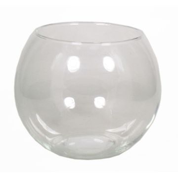 Vaso a sfera per candele TOBI OCEAN in vetro, trasparente, 15cm, Ø20cm Vaso a sfera per candele TOBI OCEAN in vetro, trasparente, 15cm, Ø20cm