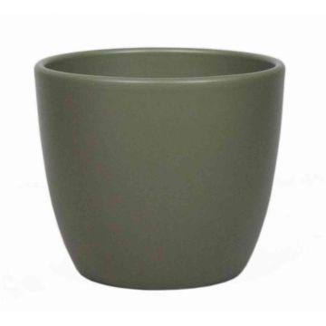 Piccolo vaso da fiori TEHERAN BASAR, ceramica, verde oliva-opaco, 6,5cm, Ø8,5cm Piccolo vaso da fiori TEHERAN BASAR, ceramica, verde oliva-opaco, 6,5cm, Ø8,5cm