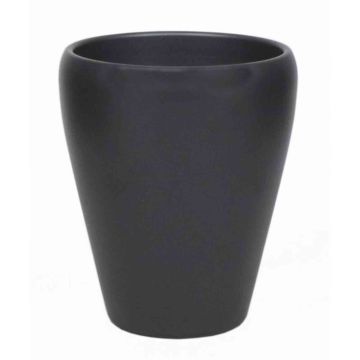 Vaso per orchidee NAZARABAD, ceramica, grigio antracite-opaco, 17cm, Ø14cm Vaso per orchidee NAZARABAD, ceramica, grigio antracite-opaco, 17cm, Ø14cm
