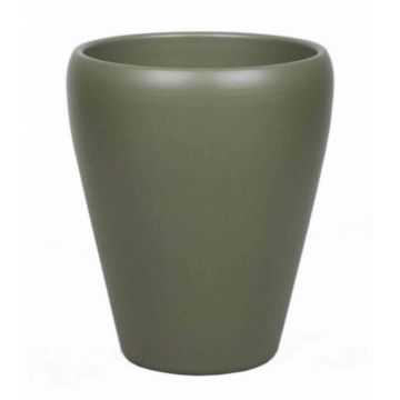Vaso per orchidee NAZARABAD, ceramica, verde oliva-opaco, 17cm, Ø14cm Vaso per orchidee NAZARABAD, ceramica, verde oliva-opaco, 17cm, Ø14cm