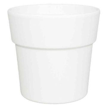 Vaso per orchidee MARIVAN, ceramica, bianco-opaco, 12,5cm, Ø13,5cm