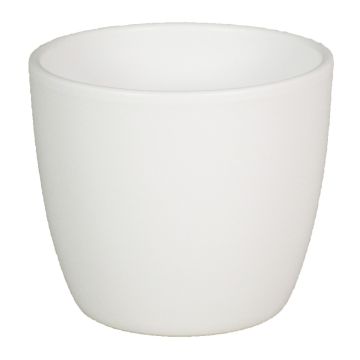 Vaso da piante TEHERAN BASAR, ceramica, bianco-opaco, 17cm, Ø19,5cm