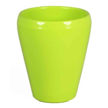 Vaso per orchidee NAZARABAD, ceramica, verde mela, 17cm, Ø14cm Vaso per orchidee NAZARABAD, ceramica, verde mela, 17cm, Ø14cm
