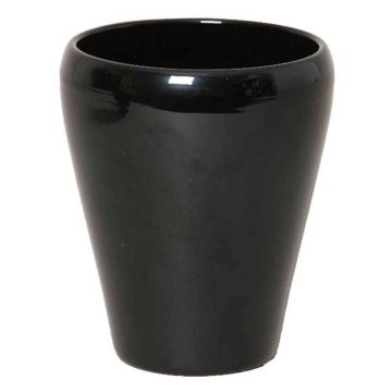 Vaso per orchidee NAZARABAD, ceramica, nero, 17cm, Ø14cm Vaso per orchidee NAZARABAD, ceramica, nero, 17cm, Ø14cm