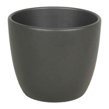 Piccolo vaso da fiori TEHERAN BASAR, ceramica, grigio antracite-opaco, 6,5cm, Ø8,5cm Piccolo vaso da fiori TEHERAN BASAR, ceramica, grigio antracite-opaco, 6,5cm, Ø8,5cm