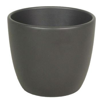 Vaso da piante TEHERAN BASAR, ceramica, grigio antracite-opaco, 13,5cm, Ø15,5cm