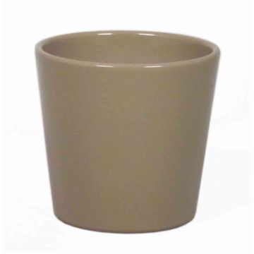 Vaso per orchidee BANEH, ceramica, beige, 12,5cm, Ø13,5cm