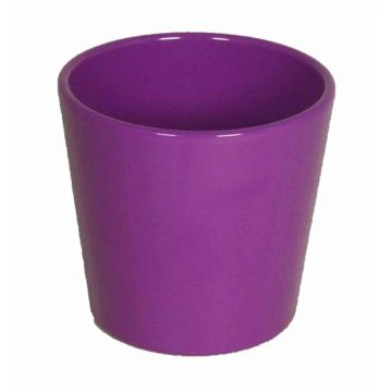 Vaso per orchidee BANEH, ceramica, viola, 12,5cm, Ø13,5cm