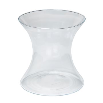 Vaso da fiori LIZ OCEAN in vetro, trasparente, 19cm, Ø17cm