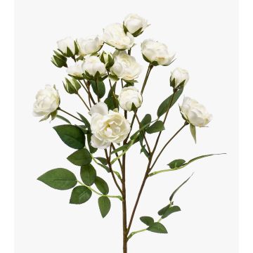 Fioro artificiale ramo di rosa TOSSA, bianco, 60 cm, Ø 1-4 cm Fioro artificiale ramo di rosa TOSSA, bianco, 60 cm, Ø 1-4 cm