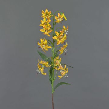Fiore artificiale giglio tigrato ARAMAIO, giallo, 80 cm, Ø 13 cm