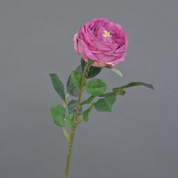 Rosa artificiale Kohl-Rose CATINCA, rosa, 60 cm, Ø 9 cm