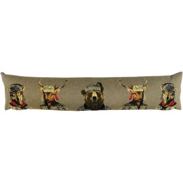 Cuscino decorativo EMTIS contro le correnti d'aria con motivo di animali invernali, grigio, 90x15x20cm Cuscino decorativo EMTIS contro le correnti d'aria con motivo di animali invernali, grigio, 90x15x20cm