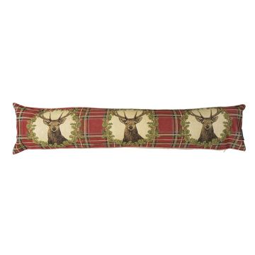 Cuscino decorativo EMTIS con motivo a cervo, rosso, 90x15x20 cm Cuscino decorativo EMTIS con motivo a cervo, rosso, 90x15x20 cm