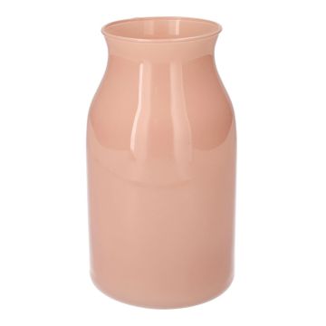 Vaso da fiori LUNARA in vetro, rosa chiaro opaco, 21 cm, Ø 12 cm