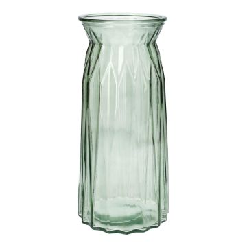 Vaso da tavolo RUBIE in vetro, verde-trasparente, 24 cm, Ø 11 cm Vaso da tavolo RUBIE in vetro, verde-trasparente, 24 cm, Ø 11 cm