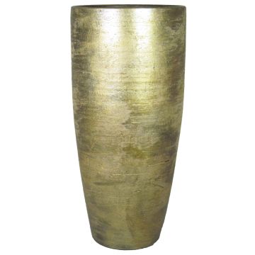 Grande vaso in ceramica THORAN granulato, oro, 70cm, Ø32cm Grande vaso in ceramica THORAN granulato, oro, 70cm, Ø32cm