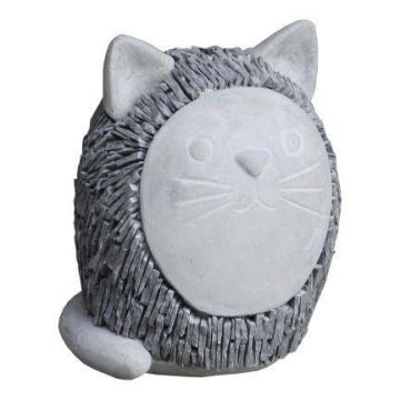 Figurina di gatto KAILUA in cemento, grigio, 20x18x25cm Figurina di gatto KAILUA in cemento, grigio, 20x18x25cm