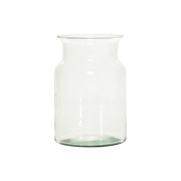 Vaso di vetro HANNA AIR, vetro ecologico, trasparente, 19cm, Ø9,5cm/Ø13cm