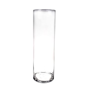 Vaso da pavimento in vetro a cilindro SANYA AIR, trasparente, 50cm, Ø15cm