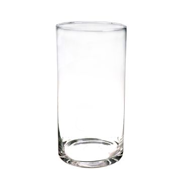 Vaso da pavimento in vetro a cilindro SANYA AIR, trasparente, 40cm, Ø19cm Vaso da pavimento in vetro a cilindro SANYA AIR, trasparente, 40cm, Ø19cm