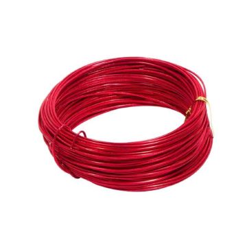 Filo di alluminio TANEA, laccato rosso, 30 m, Ø 2 mm Filo di alluminio TANEA, laccato rosso, 30 m, Ø 2 mm