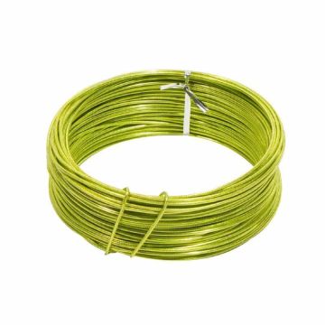 Filo di alluminio verniciato verde chiaro TANEA, 30m, Ø2mm Filo di alluminio verniciato verde chiaro TANEA, 30m, Ø2mm