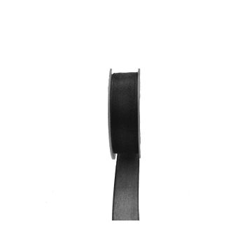 Nastro in organza OSNA, nero, 25 m, 25 mm Nastro in organza OSNA, nero, 25 m, 25 mm