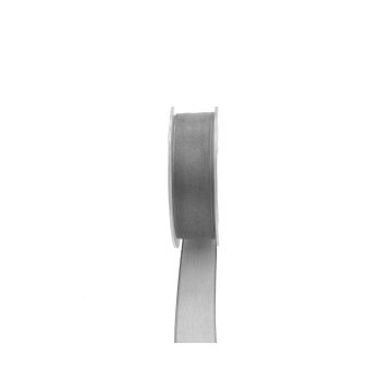 Nastro in organza OSNA, grigio, 25 m, 25 mm
