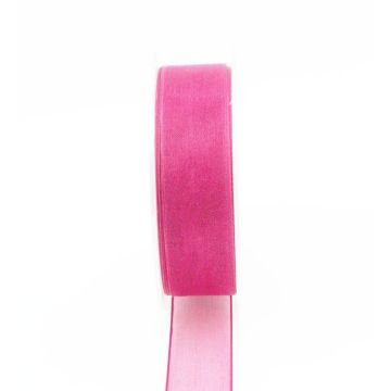 Nastro in organza OSNA, rosa, 25 m, 25 mm